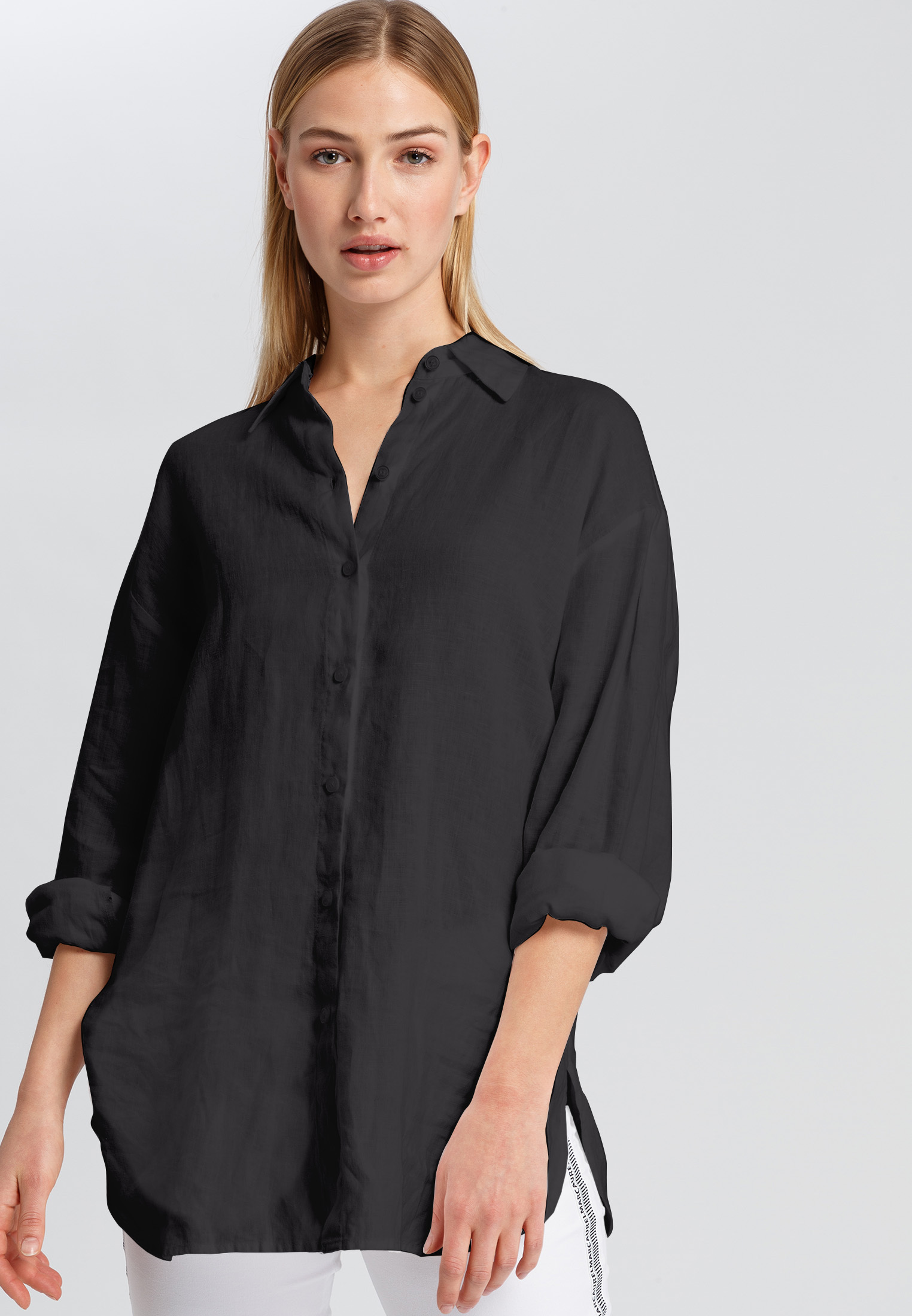 Linen blouse in oversized-look | Blouses | Fashion